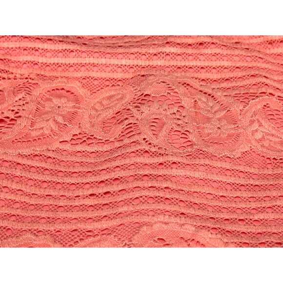 Alya Coral Lace Shift Dress Scalloped Hem Sleeveless Boho Mini Summer Fit - Picture 13 of 13